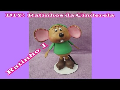DIY: Ratinho Ajudante da Cinderela 1 em EVA 3d || Gislaine Trindade