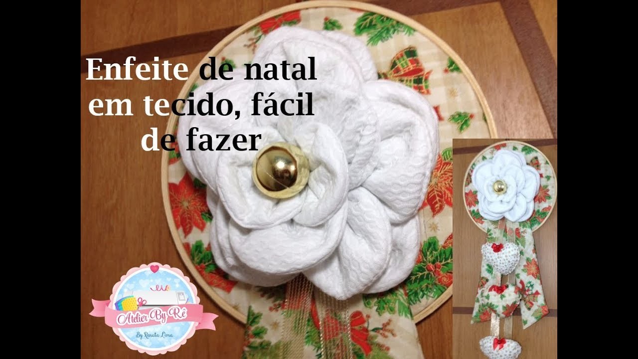 Enfeite de porta de natal! Série a costureirinha