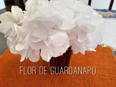 Flor de Guardanapo de Papel