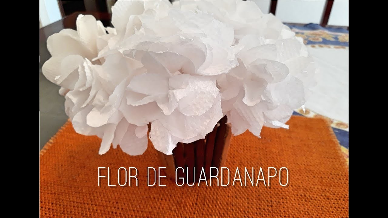 Flor de Guardanapo de Papel