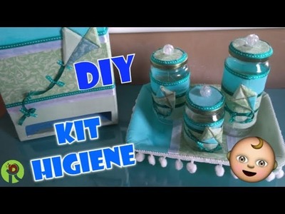 Kit Higiene Bebê feito com material reciclado | Potes de Vidro