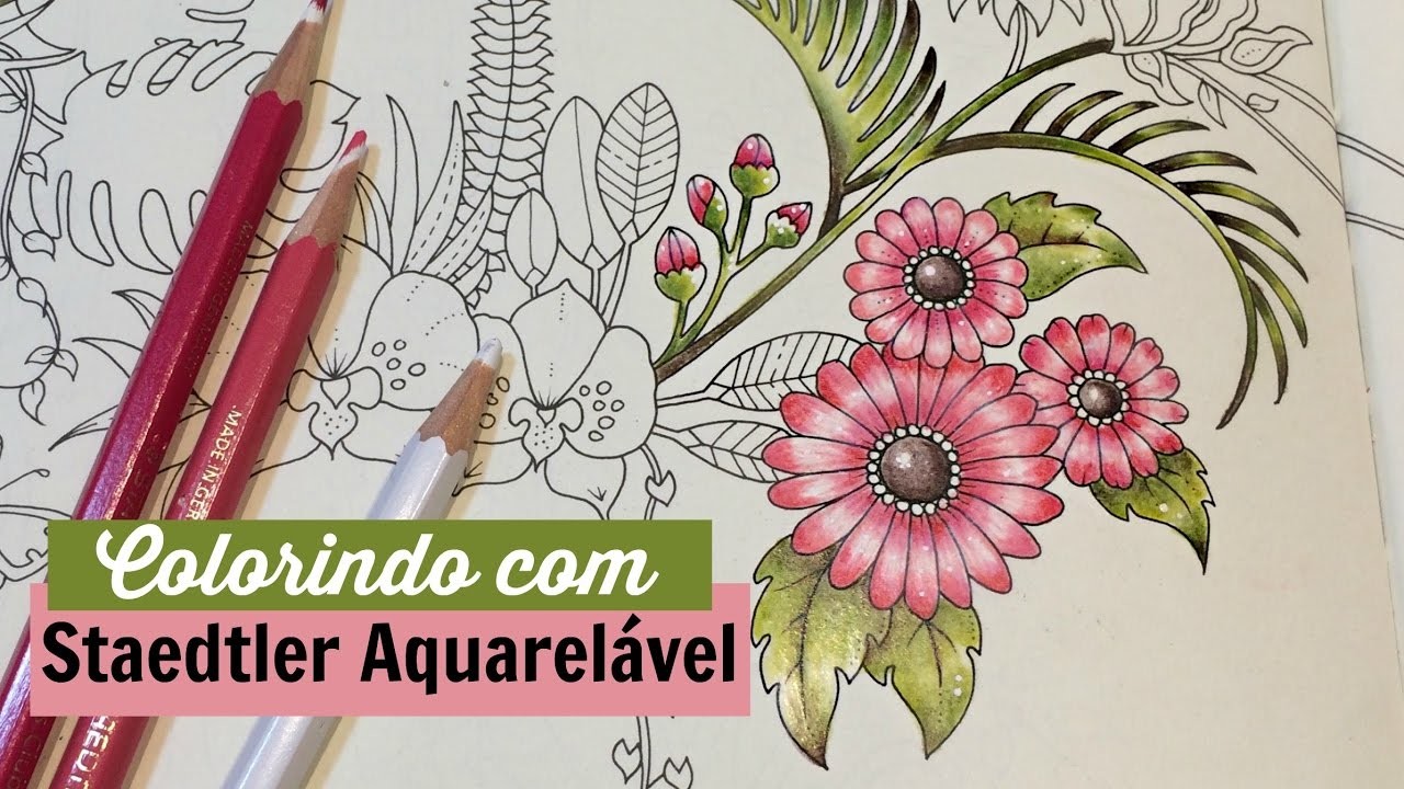 Magical Jungle | Florzinha usando Staedtler Aquarelável