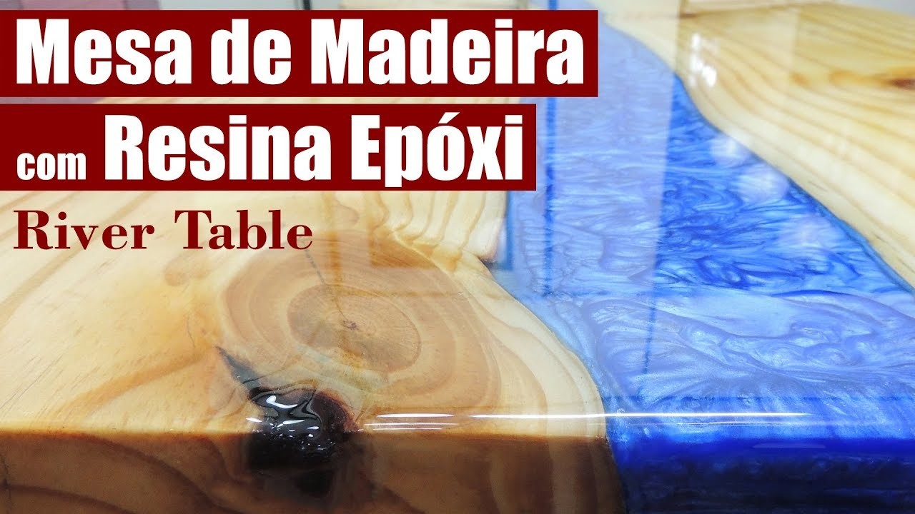 Mesa de Madeira e Resina Epóxi DIY (River Table)!