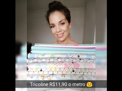 Onde comprar tecido tricoline barato pela internet R$11,90 metro