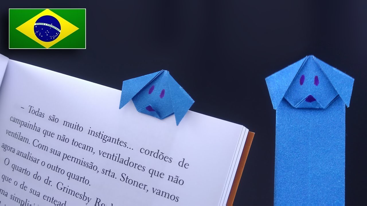 Origami: Marca Página de Cachorro | Muito Fácil! | Tutorial PT-BR