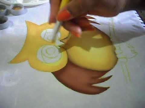 Pintando coruja simples