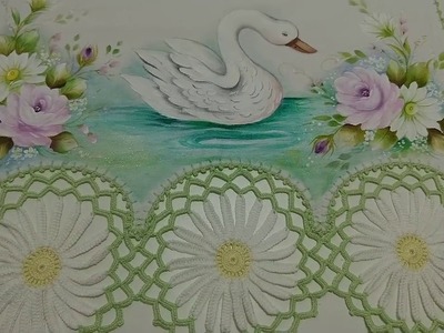 Pintura em Tecido. Aprenda Pintar Cisne