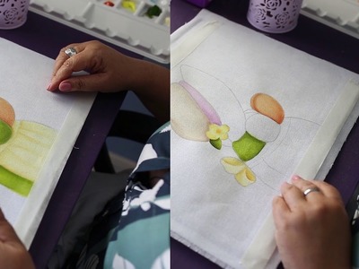 Pintura em tecido -  Eliane Nascimento: Pintando Sunbonnet