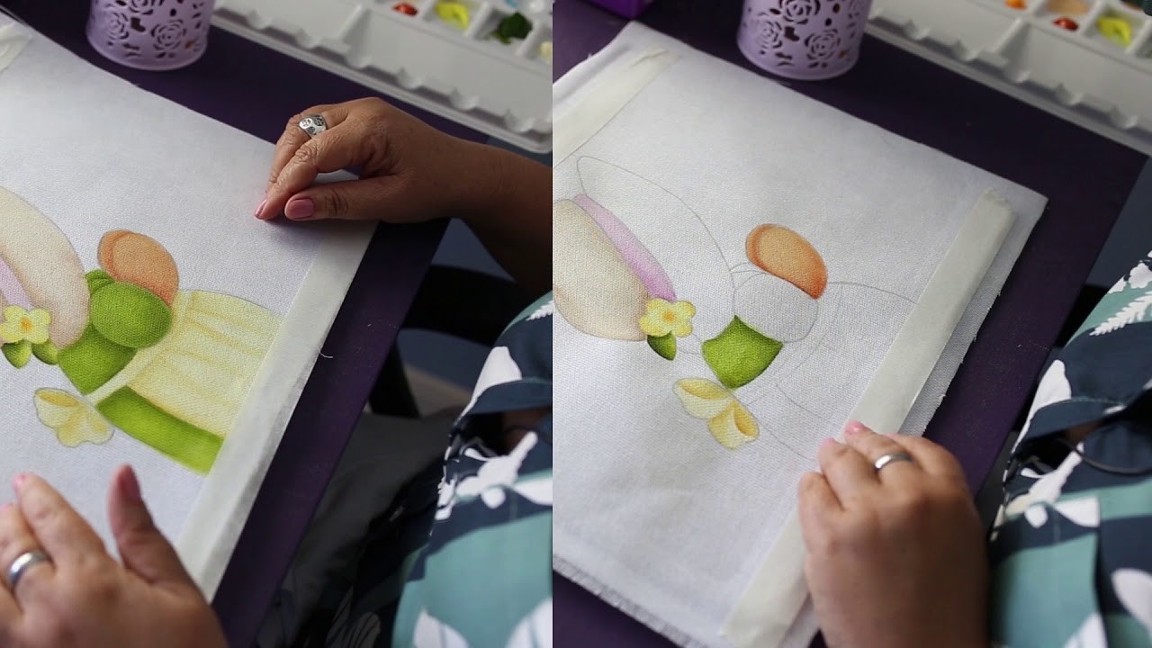 Pintura em tecido -  Eliane Nascimento: Pintando Sunbonnet