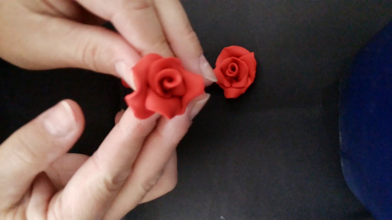 Rosas em Biscuit como fazer | Modelando rosas com massa de Biscuit