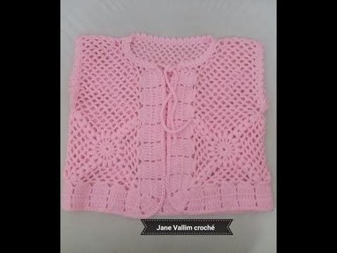 BOLERO DE CROCHE COM SQUARE