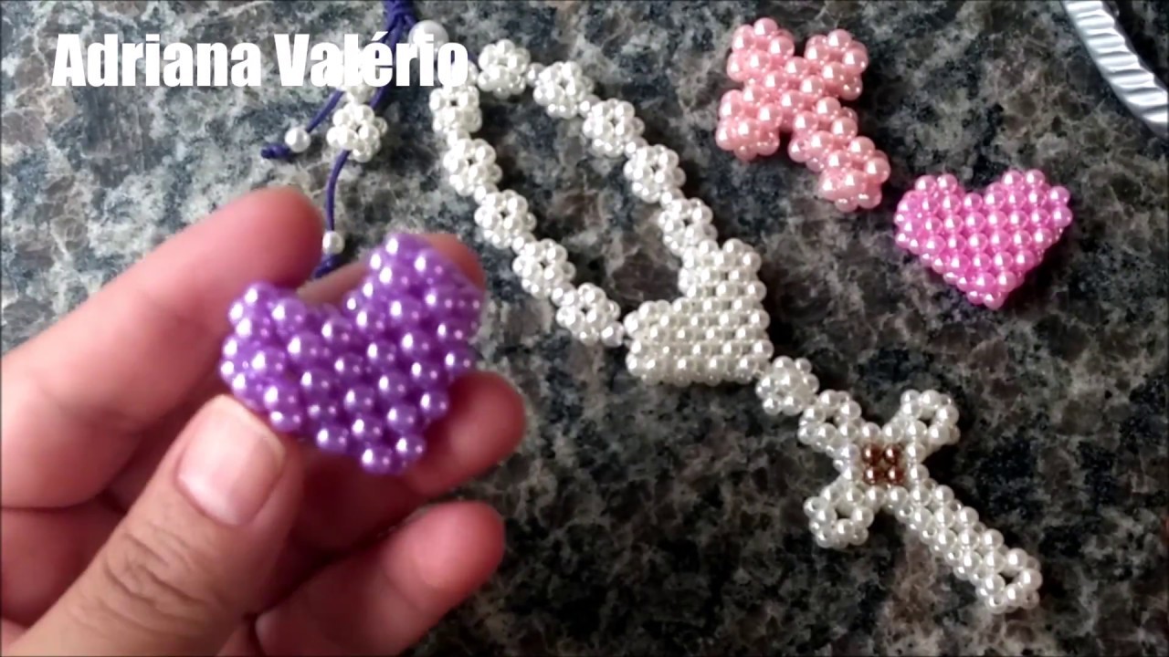 Como fazer: Coração de pérolas diferente - Adriana Valério