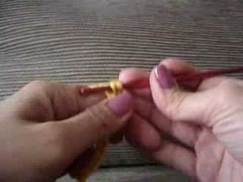 Crochê - ponto alto deitado