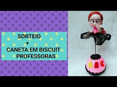 DIY- CANETA PROFESSORA EM BISCUIT + SORTEIO #marciabiscuit #biscuit