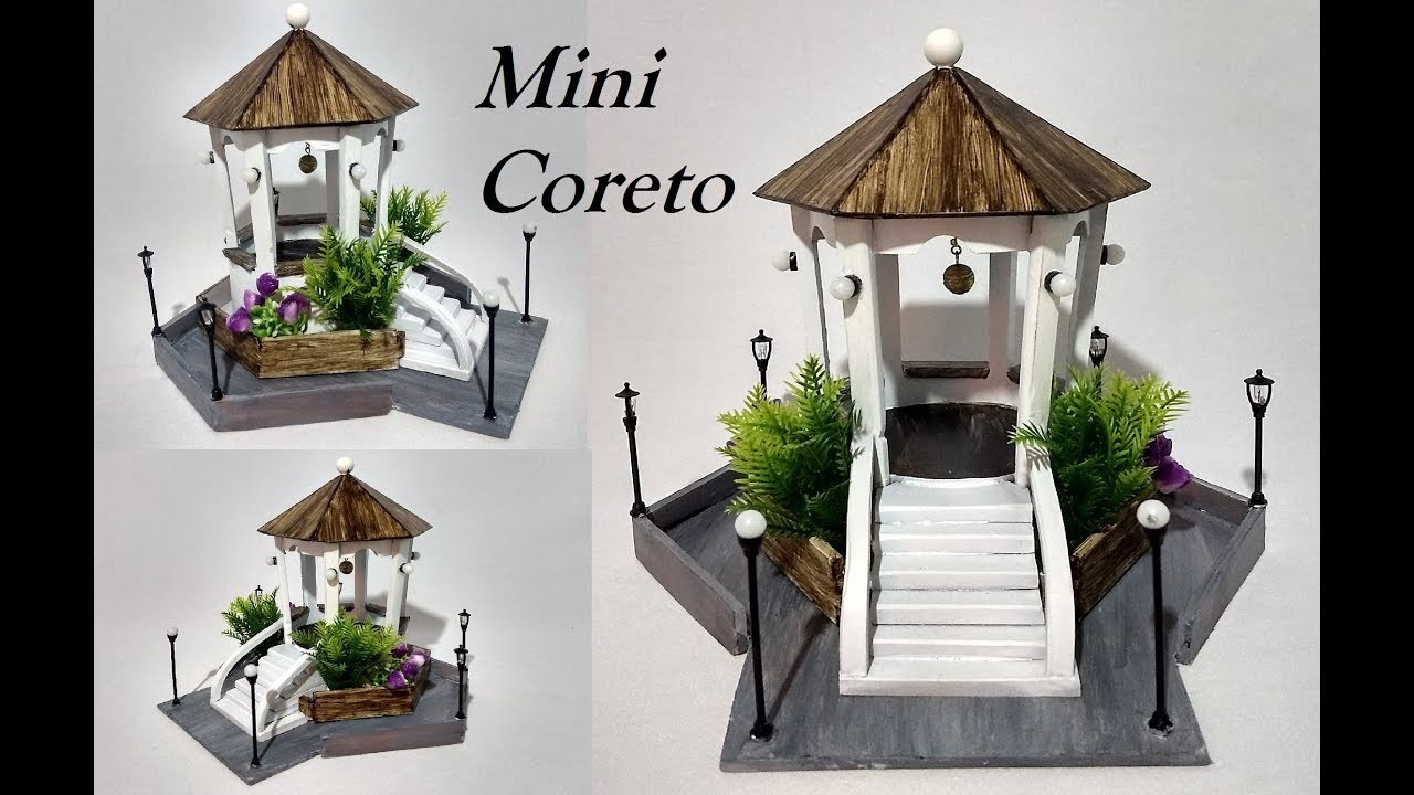 DIY Mini Coreto PVC  Decoração Mini Jardins