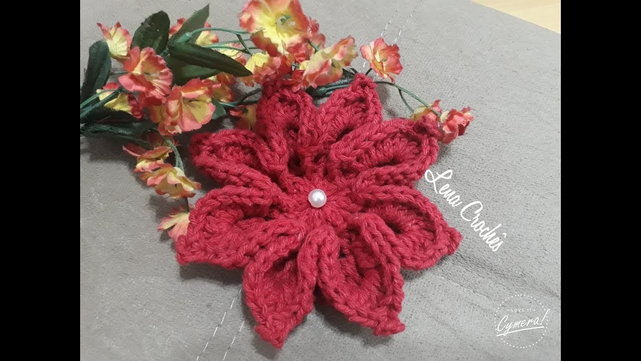 Flor Mosquitinho de Bico em Crochê (Para aplicação)