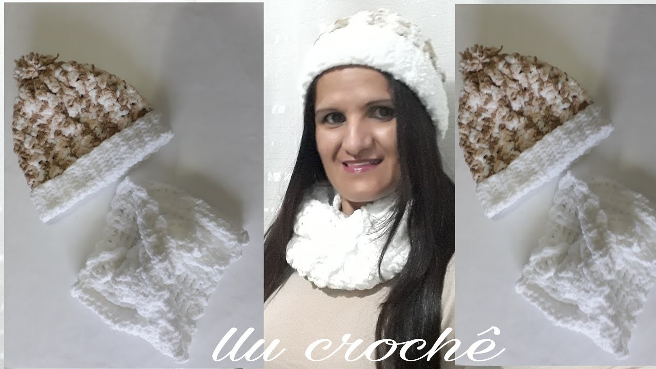 Gorro em crochê ternura