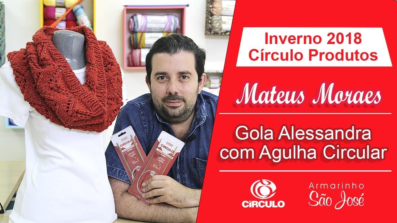 Lã Rêtro -  Aprenda Gola de Tricô com  Agulha Circular