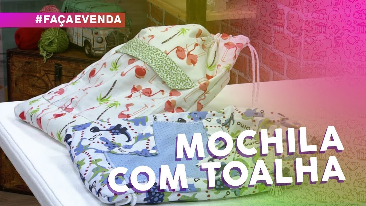 Mochila com toalha por Rosana Rodrigues