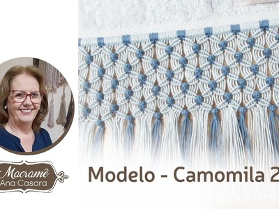 Modelo Camomila 2 - Macramê Ana Casara