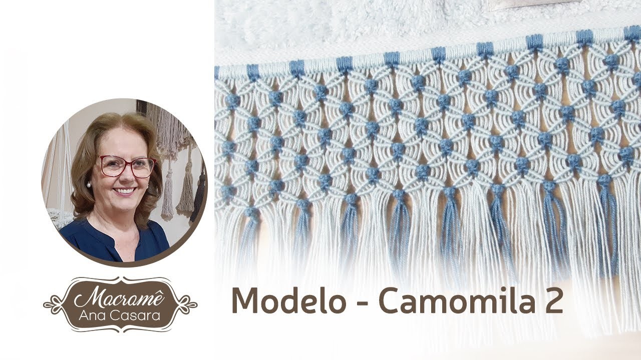 Modelo Camomila 2 - Macramê Ana Casara