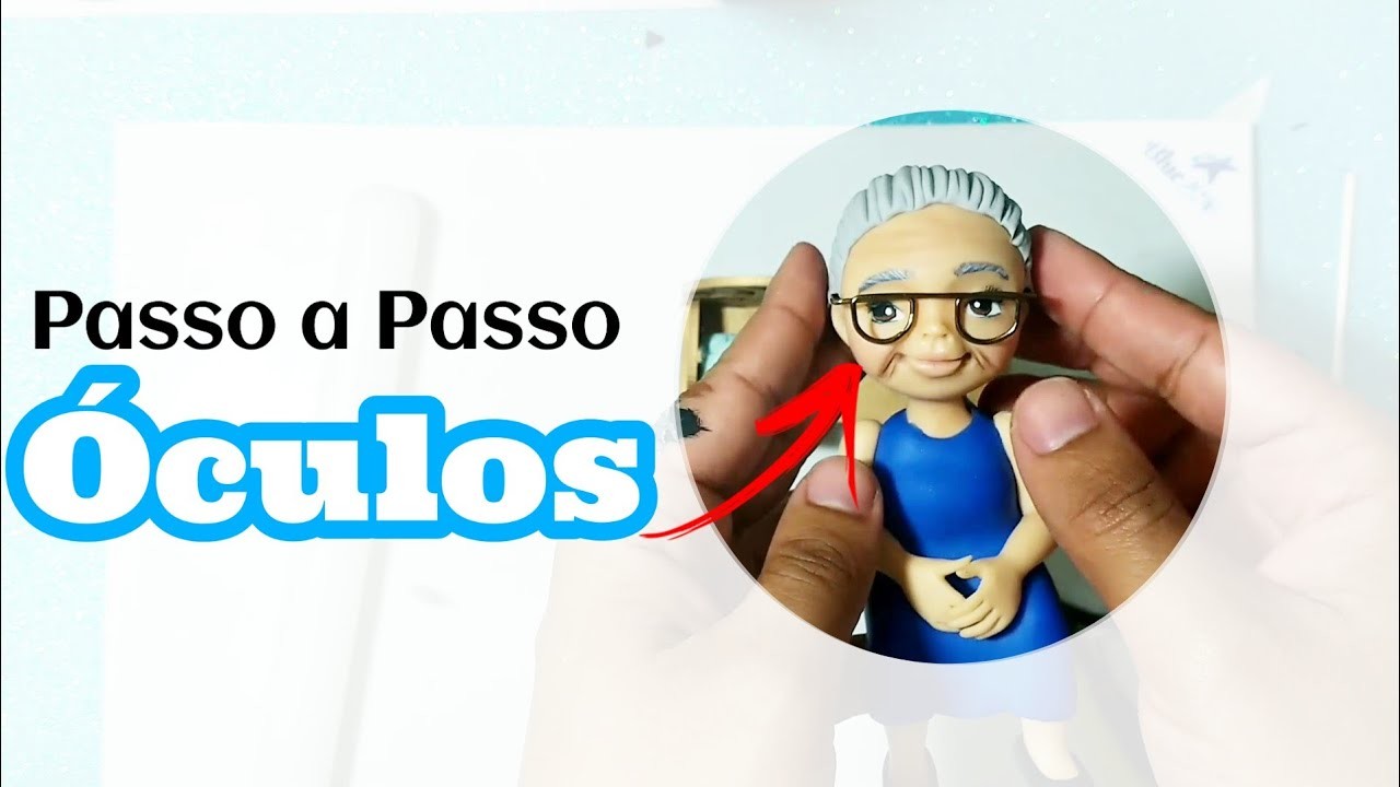 Óculos para boneco(a) em Biscuit #vovóembiscuit || Pierre Marinho