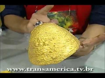 Tv Transamérica -   OVOS DE PASCOA - CRAQUELÊ TEXTURIZADO EM CERÂMICA parte 2