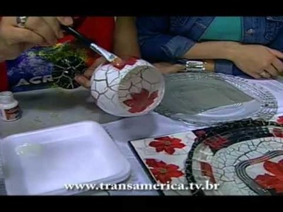 Tv Transamérica - Pintura em cerâmica - Natal Parte 2