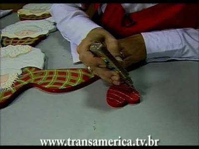 Tv Transamerica - Técnica Pintura country em recortede madeira PARTE3