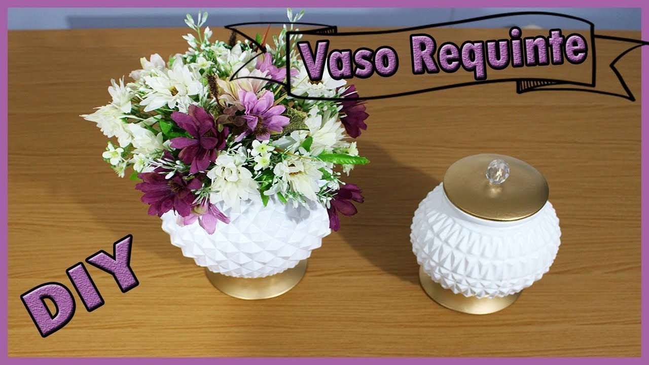 Vaso Requinte Feito com  Bojo para Luminária,