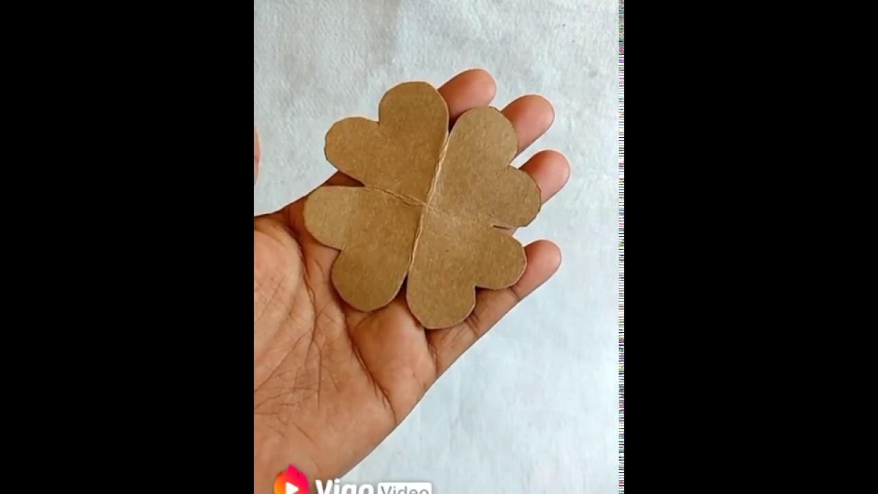 Vídeo gravado no app Vigo vídeo - molde para flor