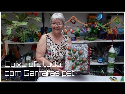 Caixa com detalhes de Garrafa pet | Vó Neide e suas pets