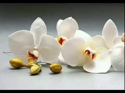 Como fazer uma linda Orquídea de EVA. By Oton Franca