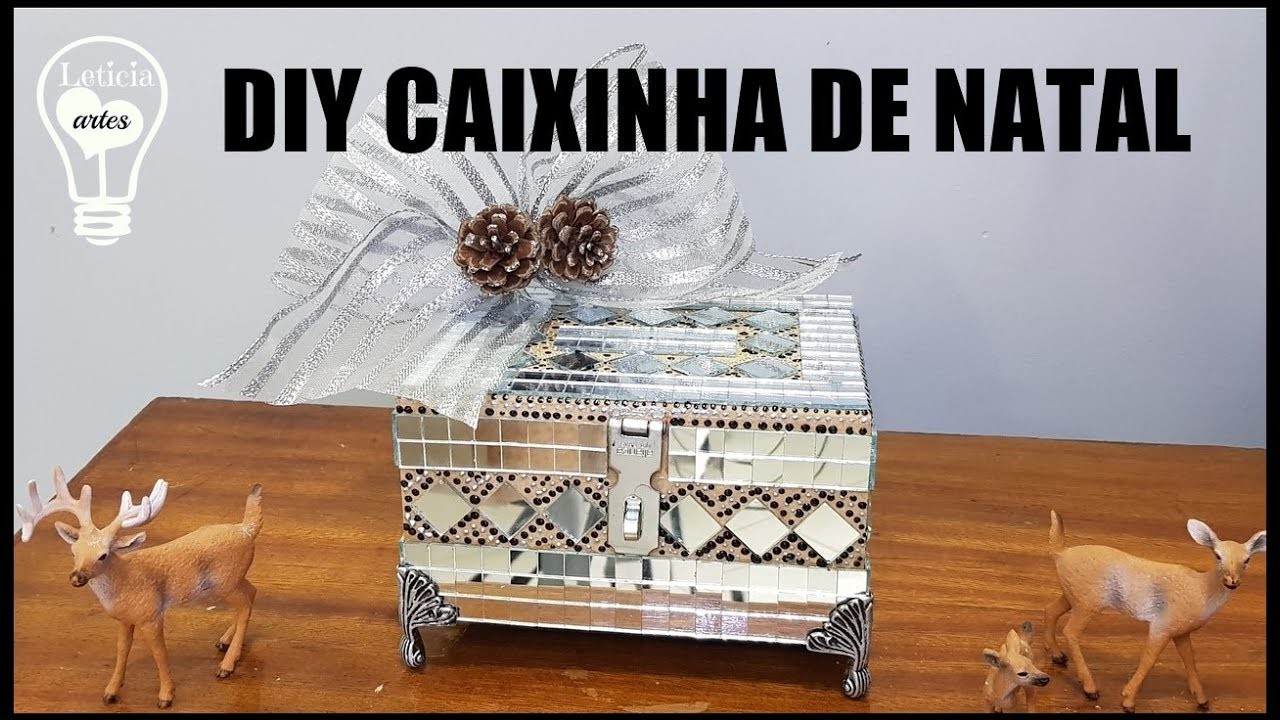 DIY CAIXINHA DE NATAL PARA COMÉRCIO LETICIA ARTES