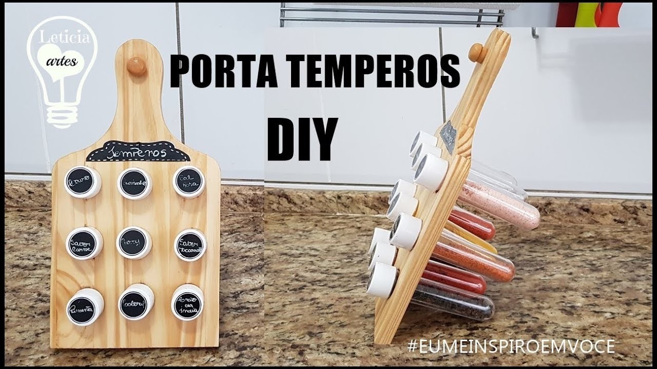 DIY PORTA TEMPEROS #MEINSPIROEMVOCE LETICIA ARTES