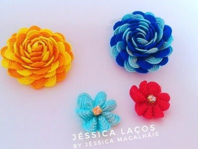 DIY Rosinha de Sianinha - Flor fácil - Easy flower - легкий цветок - 쉬운 꽃