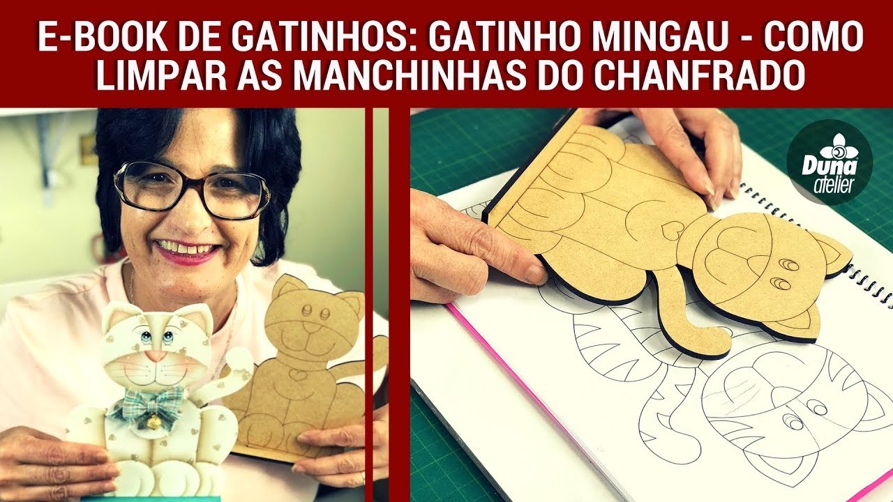 E-BOOK DE GATINHOS: COMO LIMPAR MANCHAS DE CHANFRADO | Pintando Com o ❤ #116 | TÂNIA MARQUATO