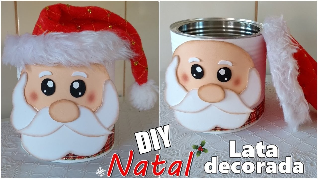 FAÇA VOCÊ MESMO | Reciclando lata e decorando para o Natal #FAÇAEVENDA