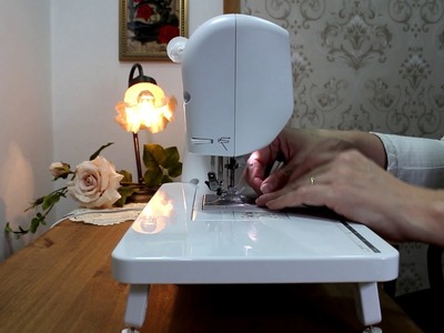 Guirlanda de tecido feita em máquina de costura