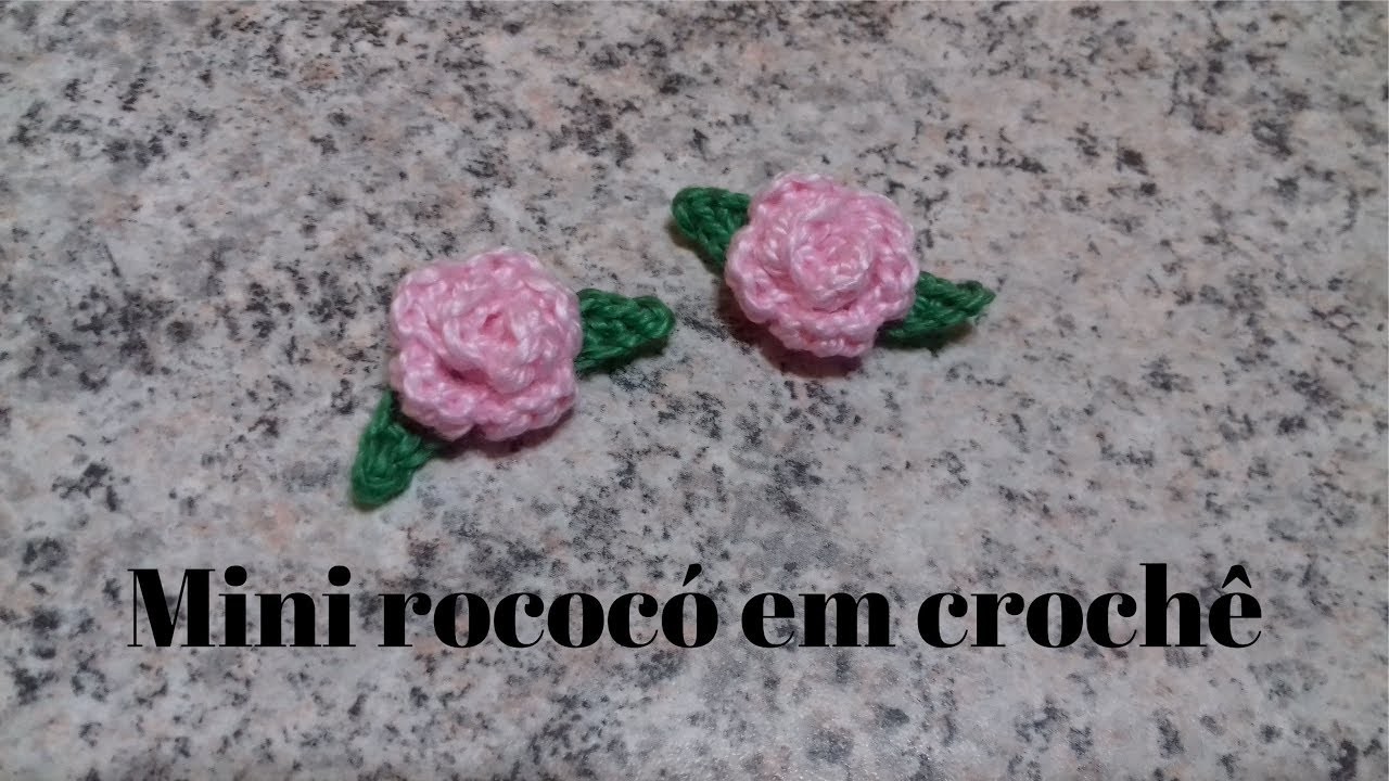 Mini rococó em crochê
