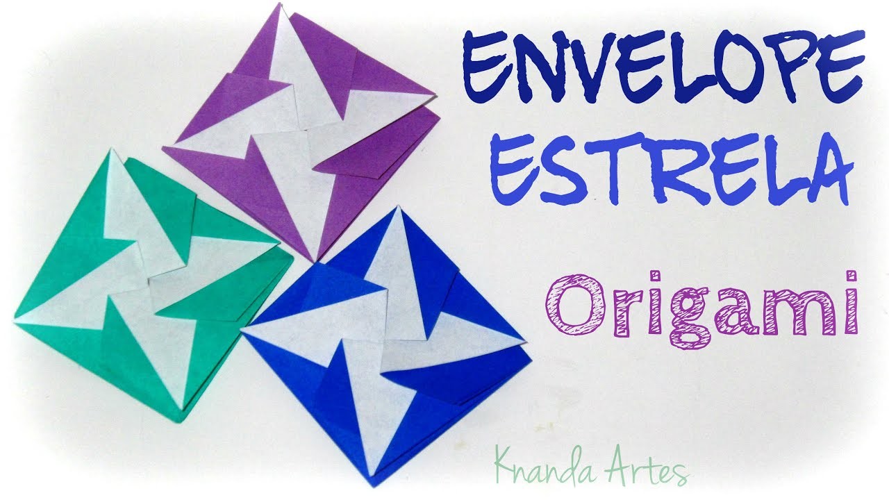 Origami Envelope Estrela - Envelope Star
