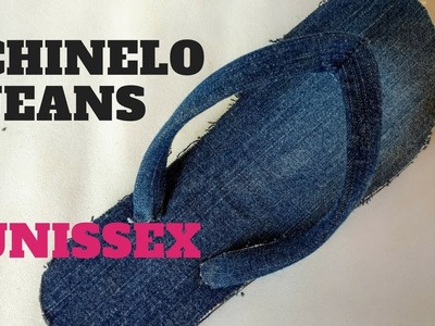 Tutorial Diy | Chinelos  Decorados Jeans | Unisex - Customize seu Presente