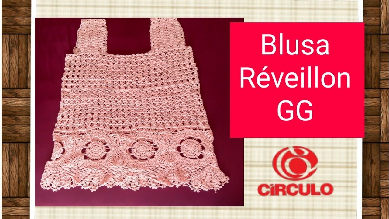 Versão canhotos: Blusa Réveillon em crochê GG (1°parte) # Elisa Crochê
