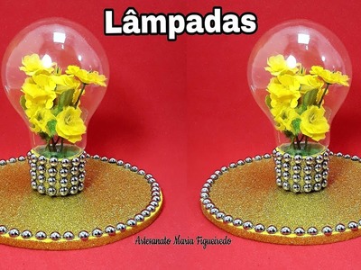 DECORAÇÃO COM LÂMPADAS | DO LIXO AO LUXO | recycled lamps
