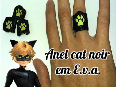 DIY Miraculous: Como faze o anel do Cat Noir Fácil