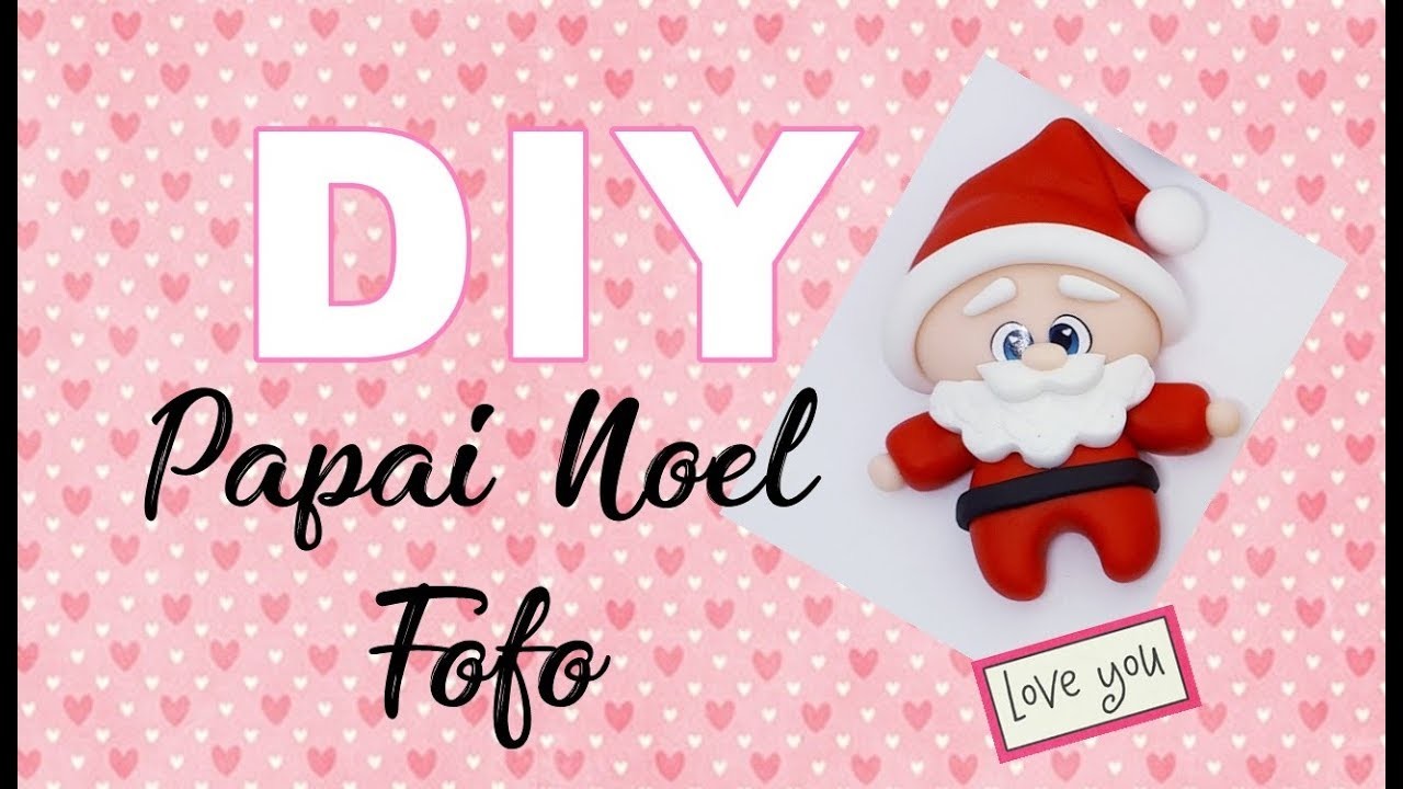 #DIY Papai Noel Fofo (Especial 65K) #natal #papainoel #biscuit #porcelanafria