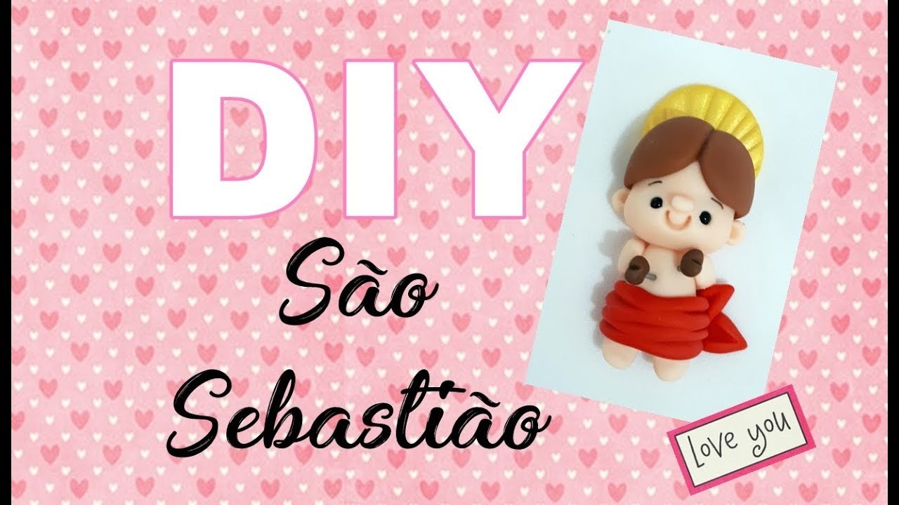 #DIY São Sebastião (Especial 65K) #santinhos #saosebastiao #santoscatolicos #biscuit