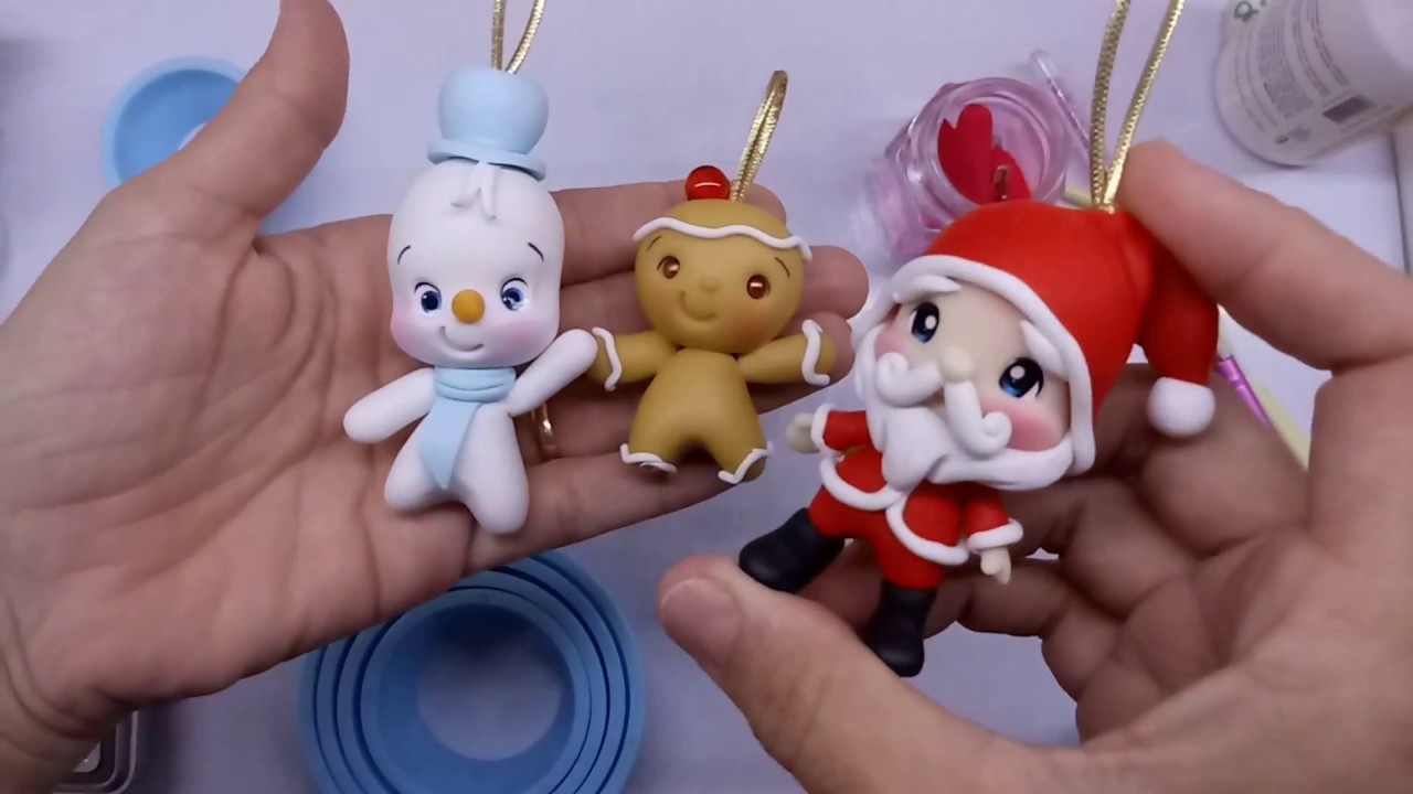 Especial 50k - Pingentes de Natal - Boneco de neve e Ginger - Video 3 (Uma semana de videos)