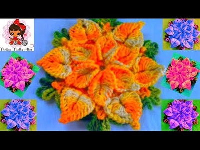 Flores em Crochê Feitas Pelas Vídeo Aulas do Canal Cristina Coelho Alves