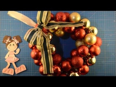 Guirlanda de natal usando ferro. Guirnalda navideña. Christmas Wreath with wire
